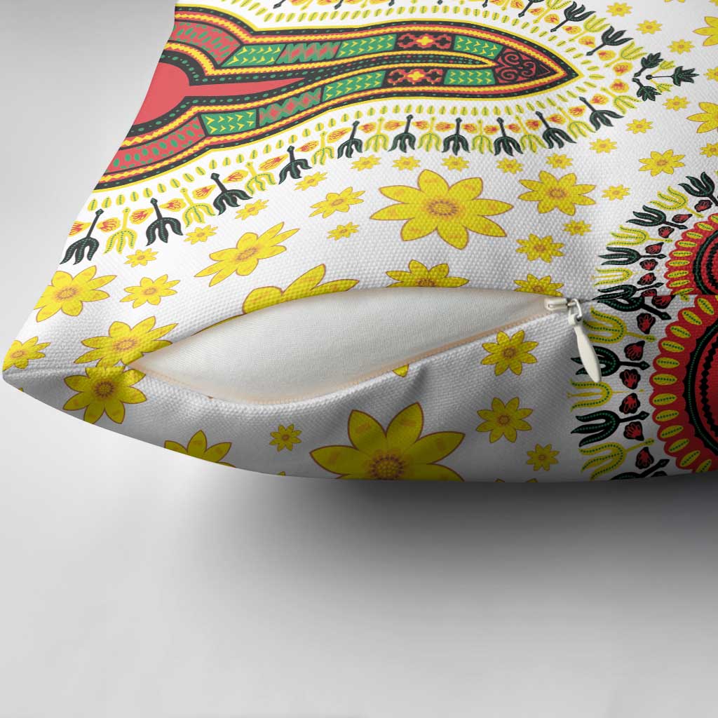 Afro Enkutatash Dashiki and Adey Abeba Pillow Cover