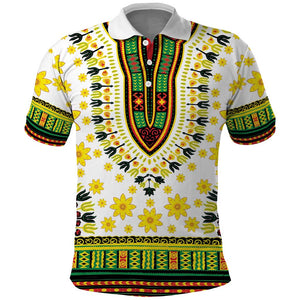 Afro Enkutatash Dashiki and Adey Abeba Polo Shirt