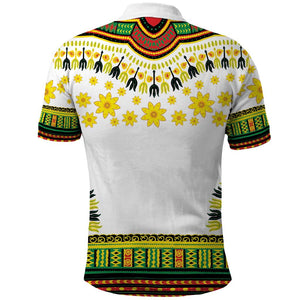 Afro Enkutatash Dashiki and Adey Abeba Polo Shirt