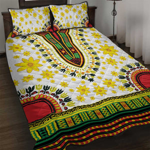 Afro Enkutatash Dashiki and Adey Abeba Quilt Bed Set