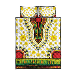 Afro Enkutatash Dashiki and Adey Abeba Quilt Bed Set