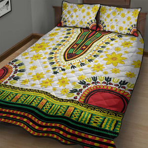 Afro Enkutatash Dashiki and Adey Abeba Quilt Bed Set