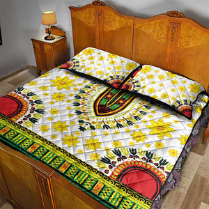 Afro Enkutatash Dashiki and Adey Abeba Quilt Bed Set