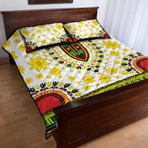 Afro Enkutatash Dashiki and Adey Abeba Quilt Bed Set