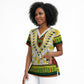 Afro Enkutatash Dashiki and Adey Abeba Scrub Top