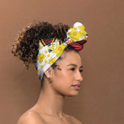 Africa Enkutatash Dashiki and Adey Abeba Simple Headwrap