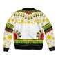 Afro Enkutatash Dashiki and Adey Abeba Sleeve Zip Bomber Jacket