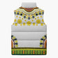 Afro Enkutatash Dashiki and Adey Abeba Sleeveless Puffer Jacket