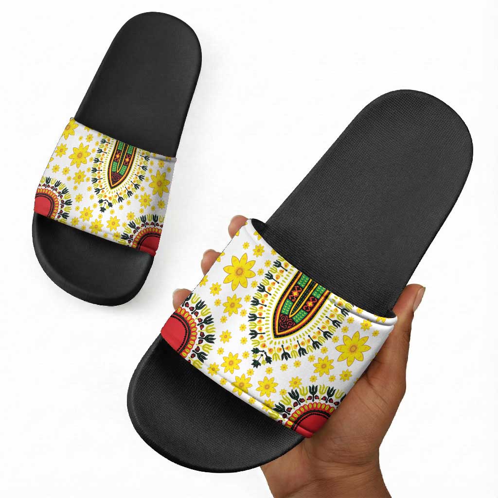Afro Enkutatash Dashiki and Adey Abeba Slide Sandals