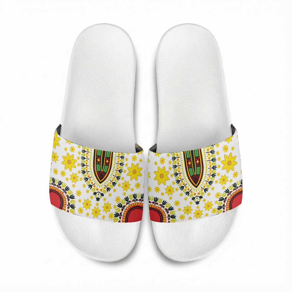 Afro Enkutatash Dashiki and Adey Abeba Slide Sandals