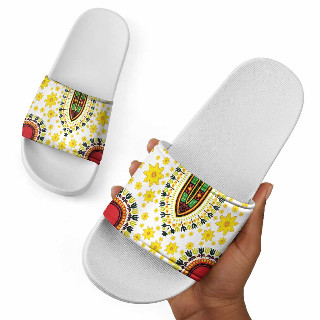 Afro Enkutatash Dashiki and Adey Abeba Slide Sandals