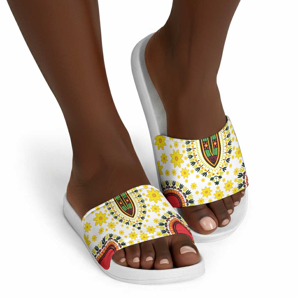 Afro Enkutatash Dashiki and Adey Abeba Slide Sandals