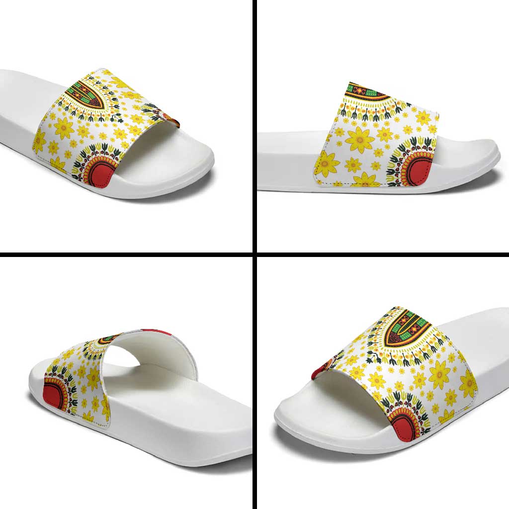 Afro Enkutatash Dashiki and Adey Abeba Slide Sandals