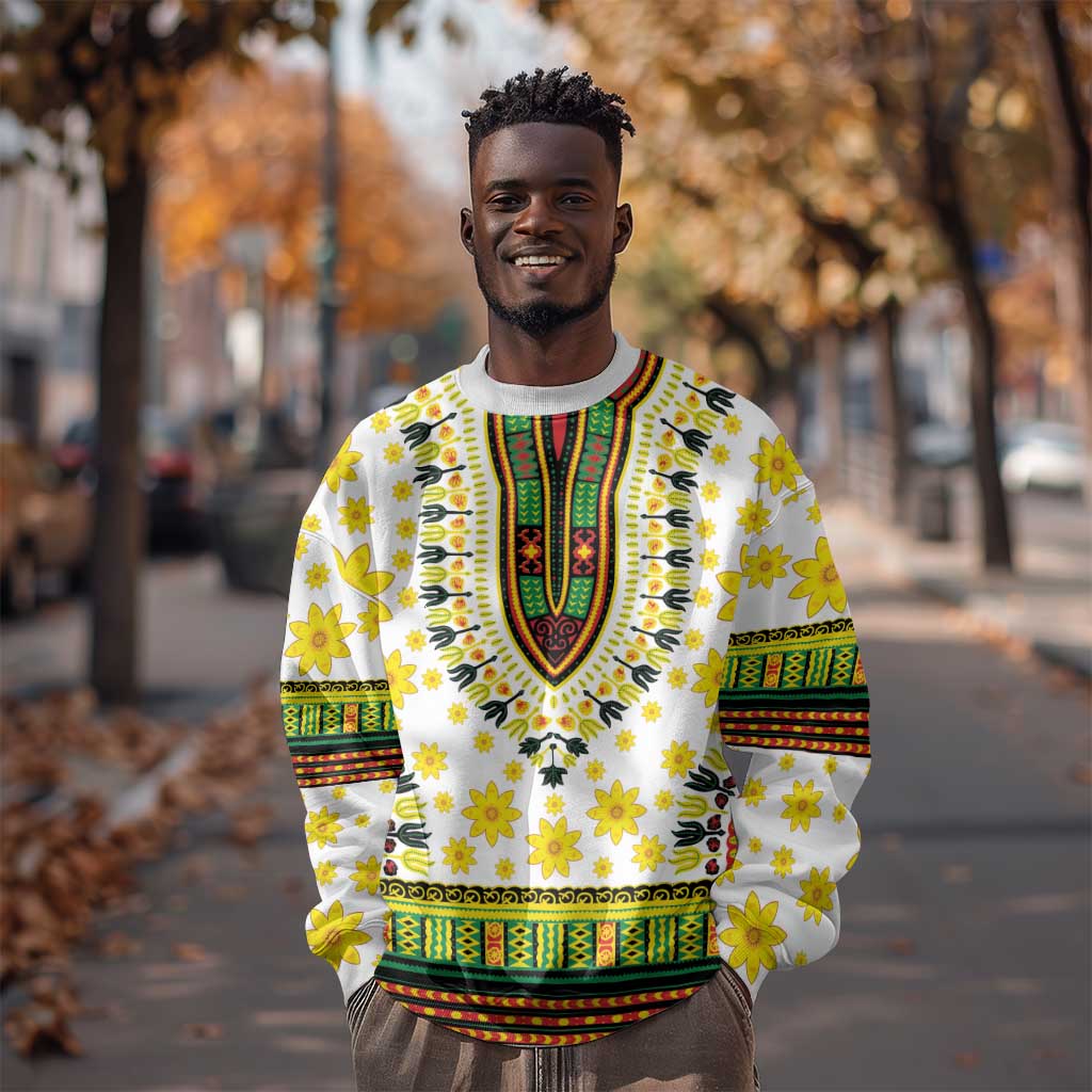 Afro Enkutatash Dashiki and Adey Abeba Sweatshirt