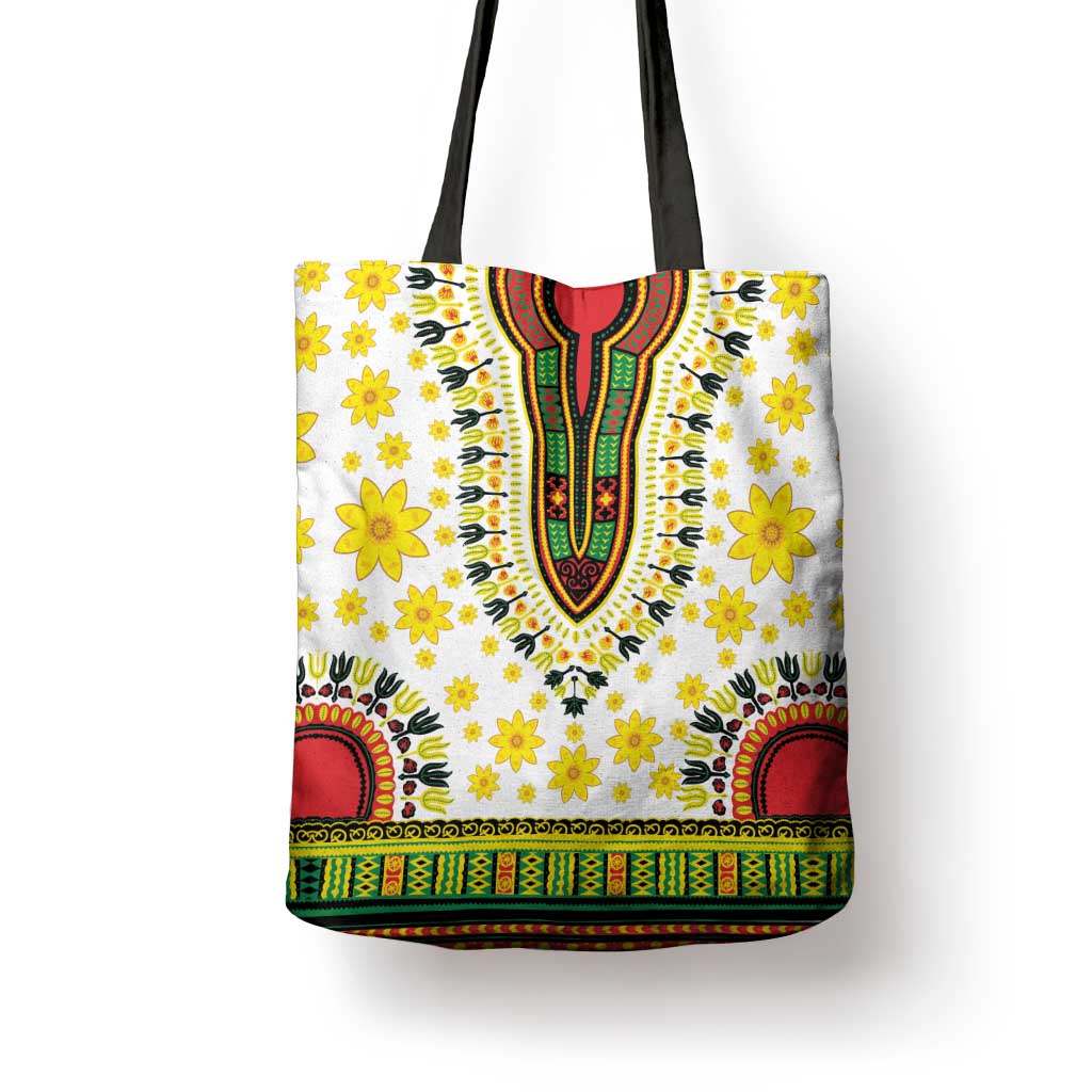 Afro Enkutatash Dashiki and Adey Abeba Tote Bag