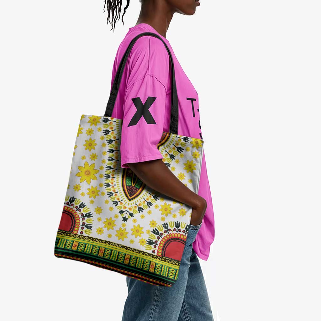 Afro Enkutatash Dashiki and Adey Abeba Tote Bag
