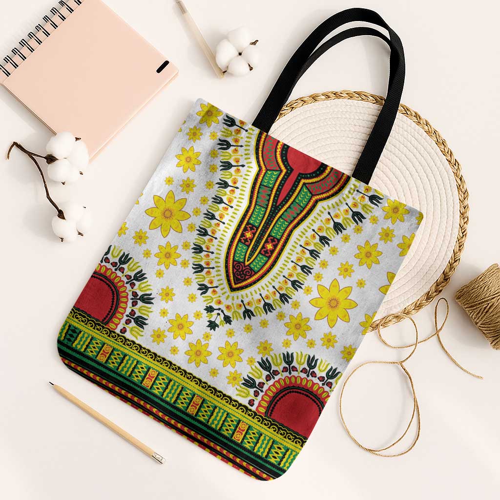 Afro Enkutatash Dashiki and Adey Abeba Tote Bag