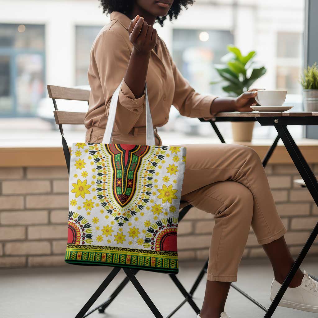 Afro Enkutatash Dashiki and Adey Abeba Tote Bag