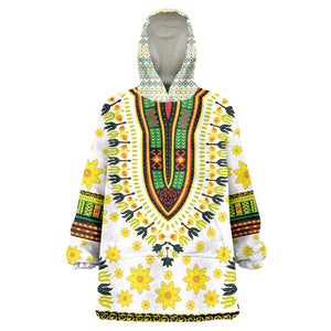 Afro Enkutatash Dashiki and Adey Abeba Wearable Blanket Hoodie