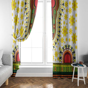 Afro Enkutatash Dashiki and Adey Abeba Window Curtain