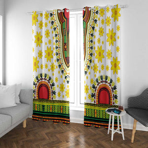 Afro Enkutatash Dashiki and Adey Abeba Window Curtain