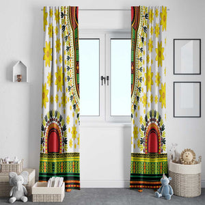 Afro Enkutatash Dashiki and Adey Abeba Window Curtain