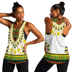 Afro Enkutatash Dashiki and Adey Abeba Women Racerback Tank