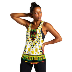 Afro Enkutatash Dashiki and Adey Abeba Women Racerback Tank