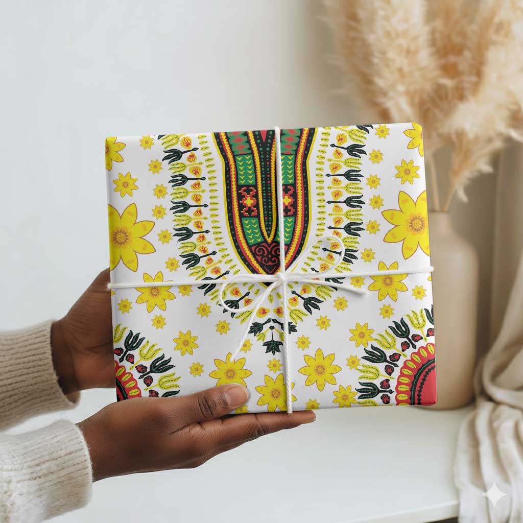 Africa Enkutatash Dashiki and Adey Abeba Wrapping Paper - African Pride