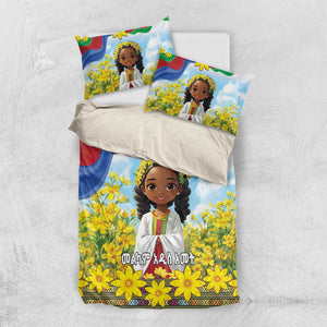 Happy Enkutatash Eritrea Personalized Bedding Set Beautiful Afro Girl Adey Abeba Flower