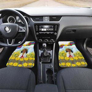 Happy Enkutatash Eritrea Personalized Car Mats Beautiful Afro Girl Adey Abeba Flower