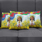Happy Enkutatash Eritrea Personalized Pillow Cover Beautiful Afro Girl Adey Abeba Flower