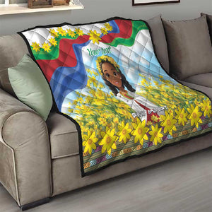 Happy Enkutatash Eritrea Personalized Quilt Beautiful Afro Girl Adey Abeba Flower