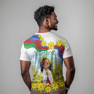 Happy Enkutatash Eritrea Personalized T shirt Beautiful Afro Girl Adey Abeba Flower