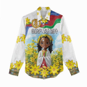 Happy Enkutatash Eritrea Personalized Women Casual Shirt Beautiful Afro Girl Adey Abeba Flower