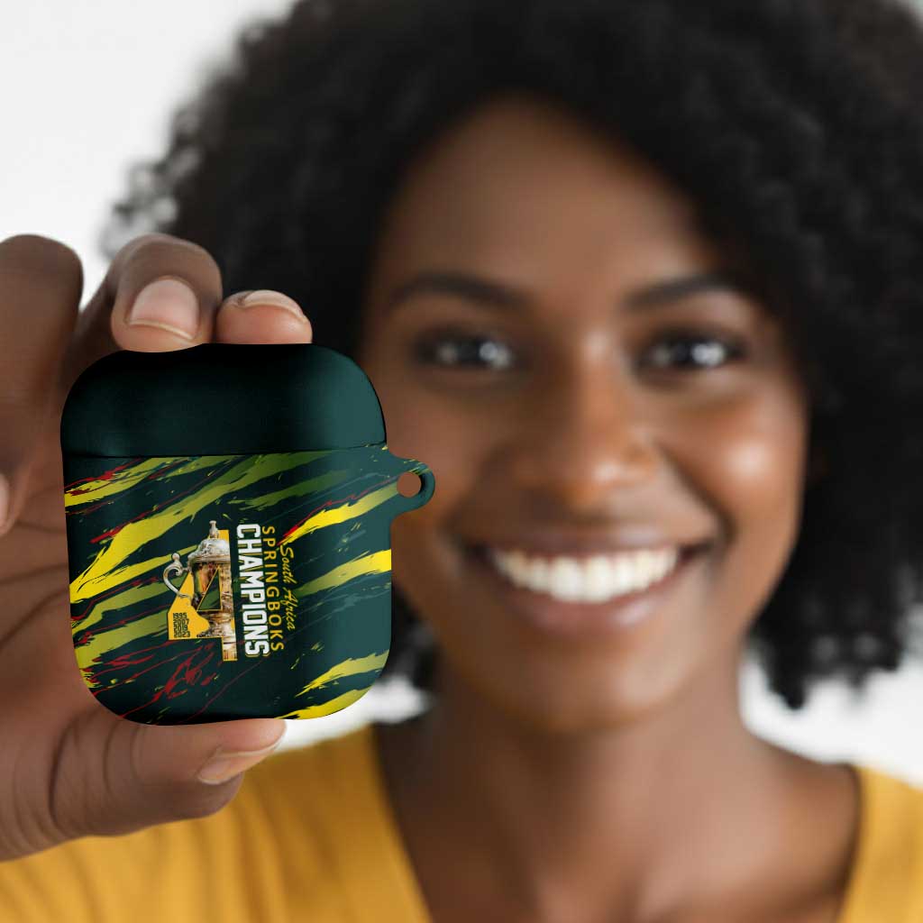 South African Four-time Champions AirPods Case World Rugby Team Springboks
