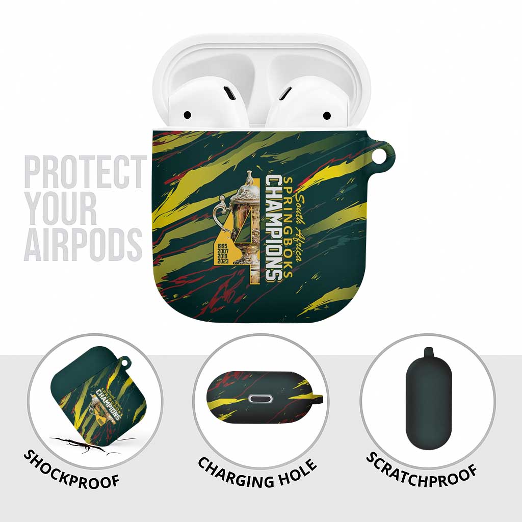 South African Four-time Champions AirPods Case World Rugby Team Springboks