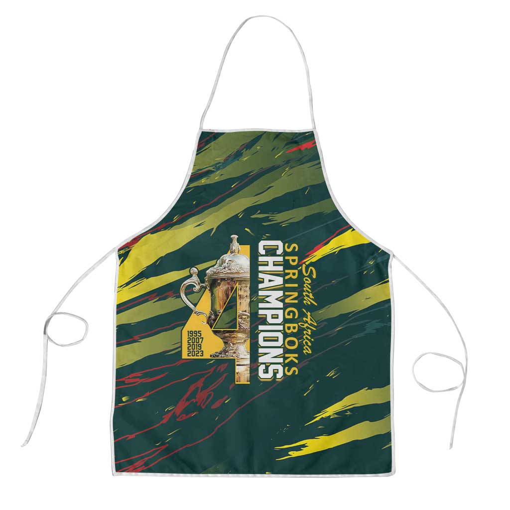 South African Four-time Champions Apron World Rugby Team Springboks