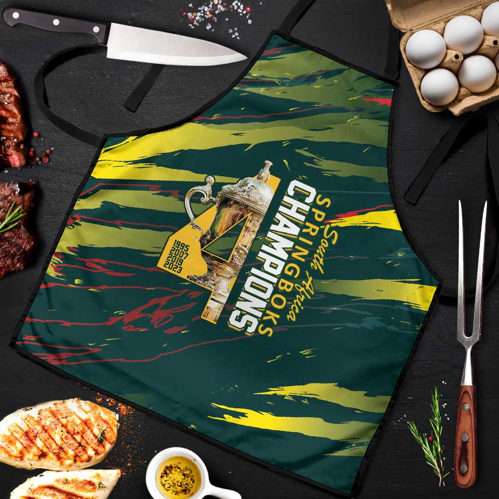 South African Four-time Champions Apron World Rugby Team Springboks