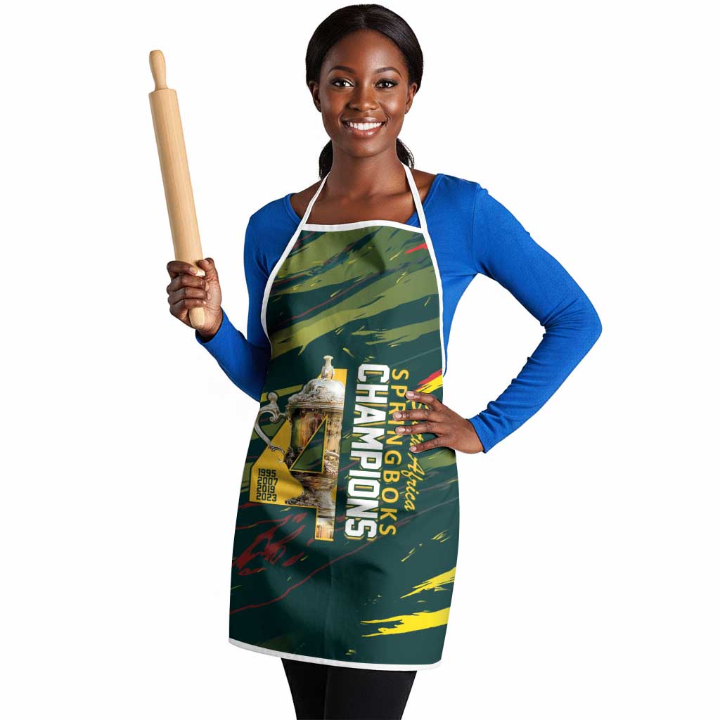 South African Four-time Champions Apron World Rugby Team Springboks