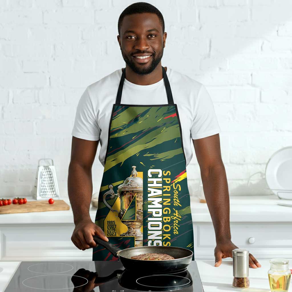 South African Four-time Champions Apron World Rugby Team Springboks