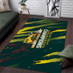 South African Four-time Champions Area Rug World Rugby Team Springboks