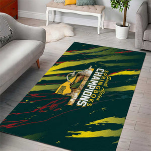 South African Four-time Champions Area Rug World Rugby Team Springboks