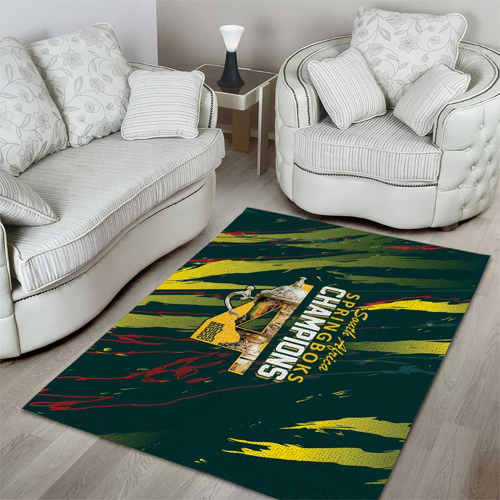 South African Four-time Champions Area Rug World Rugby Team Springboks
