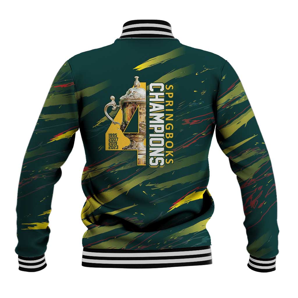 South African Four-time Champions Baseball Jacket World Rugby Team Springboks