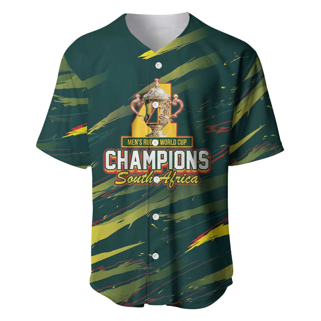South African Four-time Champions Baseball Jersey World Rugby Team Springboks