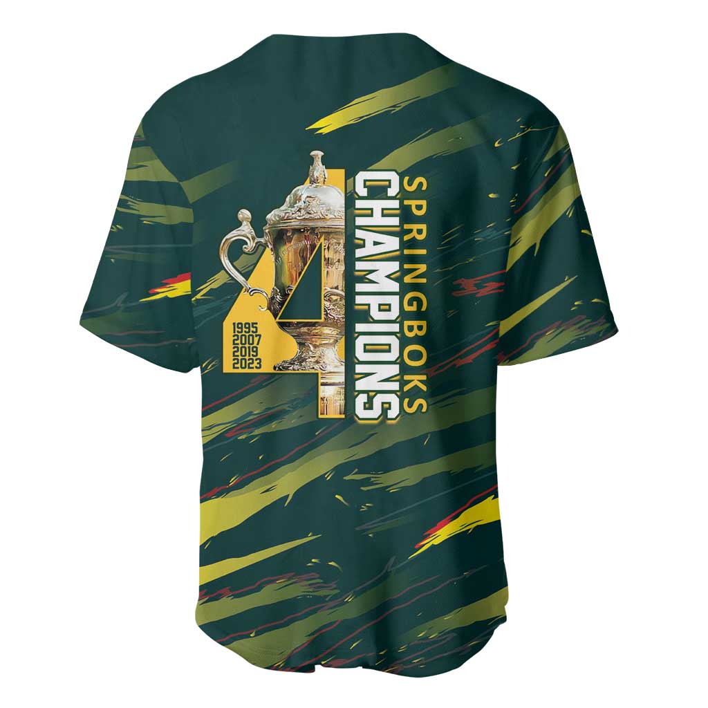 South African Four-time Champions Baseball Jersey World Rugby Team Springboks