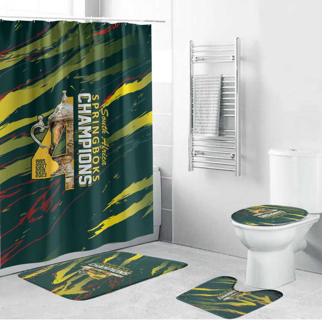 South African Four-time Champions Bathroom Set World Rugby Team Springboks