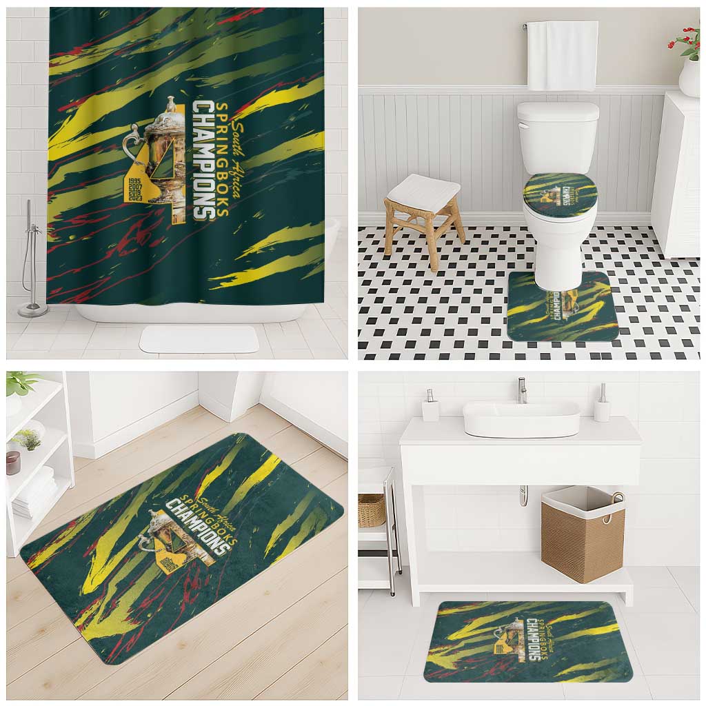 South African Four-time Champions Bathroom Set World Rugby Team Springboks