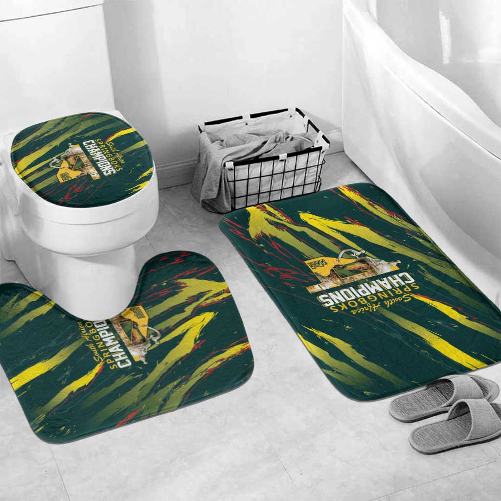 South African Four-time Champions Bathroom Set World Rugby Team Springboks